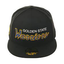 Exclusive New Era 59fifty Golden State Warriors Script Hat Black Gold Royal New Era 59fifty New Era Hats