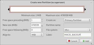 If partitions are showed with a lock in gparted, then they are mounted. Gnu Linux Howto Create Mac Partition Hfs With Gparted Greyed Out Option Dwaves De