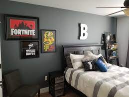 Let the game come to life with these awesome fortnite party supplies and decorations, fortnite birthday cakes, and the coolest fortnite favors around. Boy S Fortnite Themed Bedroom Boys Room Decor Boys Bedroom Themes Boys Bedroom Decor