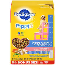Chosen by the editors of the dog food advisor. Pedigree Puppy Growth Protection Dry Dog Food Chicken Vegetable Flavor 36 Lb Bag Walmart Com Walmart Com