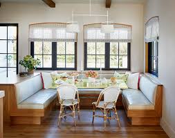 Beautiful breakfast nook, would have been so easy to just put a table and chairs, but this looks so much nicer, especially with colors in the pillows. The Pros And Cons Of The Breakfast Nook Aspire