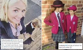 Holly is married to tv producer dan baldwin. Holly Willoughby Leads The Celebs Marking Their Children S First Day Back At School With Sweet Snaps Daily Mail Online