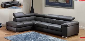 Maybe you would like to learn more about one of these? Dark Grey Leather Modern Sectional Sofa W Adjustable Headrests