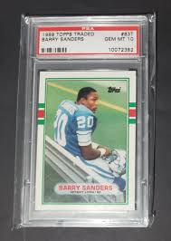 Barry sanders (born july 16, 1968) is an american former professional football player who was a running back for the detroit lions of the national football league (nfl). Barry Sanders Rookie Card Value 1 51 1 685 02 Mavin