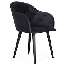 Fauteuil de salon pivotant en velours couleur or. Fauteuil Velours Noir Ocha Fauteuil Pas Cher