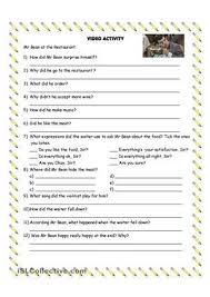 Nice Activity To Practice Simple Past Tense And Speaking Esl Worksheets Simple Past Tense Mr Bean Teaching English Grammar