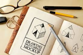 Download Free Drawing Sketch Pad Mockup Sketch Pad Design Mockup Free Mockup Free Psd