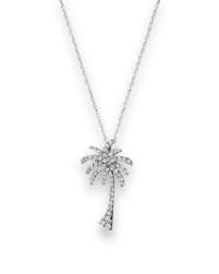 10k White Gold Diamond Palm Tree Pendant With Chain 0 09 Cttw Jewelry Amazon Com Palm Tree Pendant Palm Tree Necklace White Gold Necklace Diamond