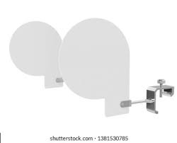 Download Isolated White Wobbler Shelf Stopper Wobbler Stock Illustration 1381530785