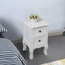 Luckily, we've narrowed down the search for you with 17 bedside tables that are perfect for your small bedroom. Jaxsunny Dual Drawer Wooden Nightstand Side Table Bedroom Living Room Furniture White