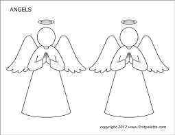 Show your kids a fun way to learn the abcs with alphabet printables they can color. Angels Free Printable Templates Coloring Pages Firstpalette Com