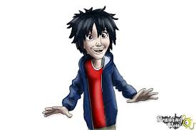 He plopped back into the big white pillows and closed his eyes. How To Draw Hiro Hamada From Big Hero 6 Drawingnow