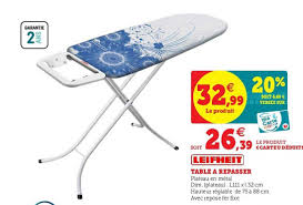 offre table a repasser leifheit chez hyper u