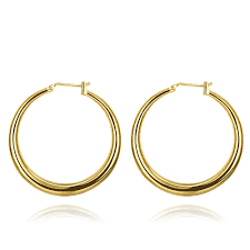 The most common women round earrings material is metal. Simple Earrings For Women Gold Designs