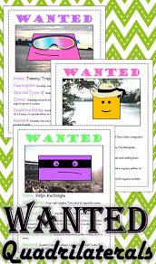 Quadrilateral Activity Help Find These Quadrilateral Criminals Quadrilaterals Activities Third Grade Math Math Activities