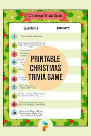 Sep 25, 2021 · here are 50 fun christmas trivia questions with answers, covering christmas movie trivia, holiday songs, and traditions for adults and kids. 6 Best Free Printable Christmas Trivia Game Printablee Com