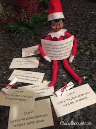 Scavenger Hunt Elf On The Shelf Style Each Clue Lead To The Next With A Prize At The End Elf Elf On The Shelf Elf Antics