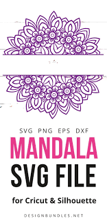Spring Mandala Svg Split Mandala For Monogram Or Name Svg 418961 Svgs Design Bundles In 2021 Mandala Svg Free Cricut Mandala Svg Mandala Decals