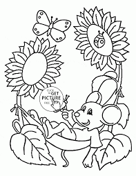 Choose your favorite spring colors! Cute Mouse And Spring Coloring Page For Kids Seasons Coloring Pages Printables Free Wupps Spring Coloring Pages Summer Coloring Pages Spring Coloring Sheets