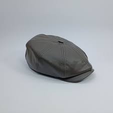 SALE!-MALONE 56cm Genuine Leather Baker Boy Hat Newsboy Poor Boy Applejack  Paper Boy 8 Panels Gangster Irish Scally Blinder Flat Cap BROWN