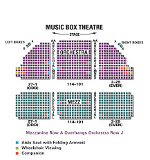 Music Box Theatre Seating Chart Theatre In New York