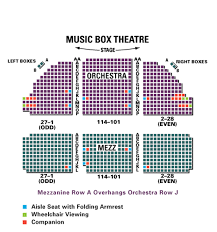 music box theatre seating chart theatre in new york