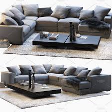 Cenova 3 Corner Sofa 3d 3d Model Corner Sofa Sofa Set Boconcept