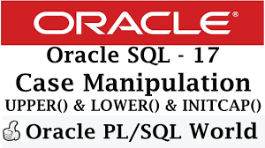 Pl/sql stops evaluating the subsequent condition once it finds the first condition that evaluates to true. Oracle Case Manipulation Upper Lower Initcap Oracle Tutorial For Beginners Youtube