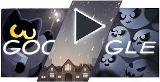 For its halloween doodle, google created its first multiplayer game, featuring ghosts battling it out in a great ghoul duel. visit google's main search page and you'll spot green and purple ghosts congregating near a creepy google logo. Halloween 2018