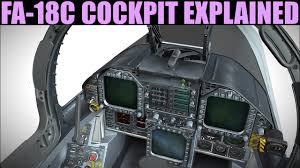 The f18 has two tailerons that are big rotating stabilizers in the tail section of the aircraft that combine the elevator and aileron controls. Fa 18c Hornet Out Of Date Cockpit Tour Tutorial Dcs World Youtube