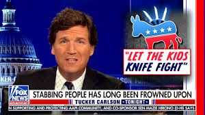 Tucker swanson mcnear carlson is an american paleoconservative television host and political commentator who has hosted the nightly politica. Tucker Carlson Claims Democrats Will Allow Children To Stab Each Other In Sardonic Diatribe