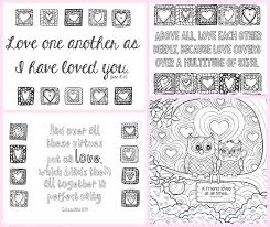 These are great for adults who like to color as well as children. Love Bible Verse Coloring Pages 1 1 1 1