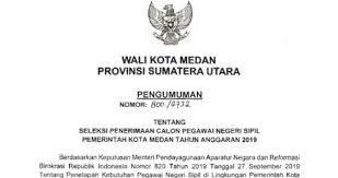 Isi surat dinas sendiri merupakan permasalahan kedinasan seperti pemberitahuan suatu izin. Resmi Pengumuman Penerimaan Cpns Pemko Medan 2019 193 Formasi