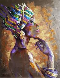 Step 4 sew the abstract face. Portrait African Woman Abstract Portrait Woman Face Original Oil Canvas Painting By Viktorija Lapteva Saatchi Art