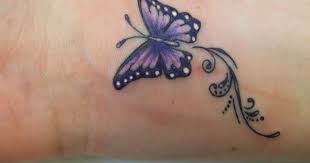 Pin By Dawn Petrilla Schubert On Diy Crafts Purple Butterfly Tattoo Butterfly Tattoos For Women Butterfly Wrist Tattoo