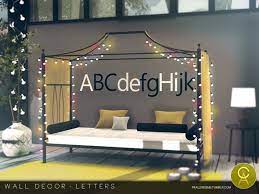 Unzip the download, if it's a.rar or.zip file. The Sims Resource Wall Decor Letters