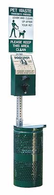 Sign promotion pet waste cleanup. Dogipot 10 Gal Round Pet Waste Station Metal Green 3vll5 1003 L Grainger