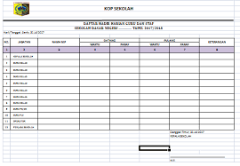 Untuk absensi karyawan harian secara manual bisa menggunakan alat absensi mesin ceklok atau absen kartu. Sdn 04 Denggen Contoh Format Absen Guru Sedkolah Dasar 2017 2018