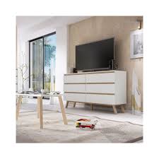 Selsey Commode De Salon Commode Scandinave Thor 138 2 Cm Blanc Bois De Hetre Huile 6 Tiroirs Pratiques Style Scandinave Commode Rue Du Commerce