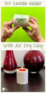 Easy diy tealight candle holder. Air Dry Clay Candle Holder For Christmas Artsy Pretty Plants
