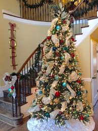Teal Red And Gold Christmas Tree Gold Christmas Decorations Red Gold Christmas Christmas Tree Inspiration