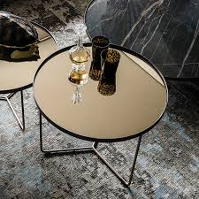 Excellent condition glass and chrome coffee table for a stylish living room. Contemporary Coffee Table Billy Cattelan Italia Glass Chrome Steel Base Round