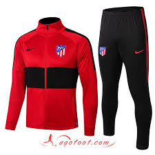 Nouveaux Ensemble Survetement Foot Veste Atletico Madrid Rouge Noir 19 20 Ensemble Survetement Survetement Survetement Adidas Homme