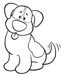 Dog coloring pages is a unique opportunity to let your child invent his own animal. Cute Simple Drawing Of Dog With Colour Novocom Top