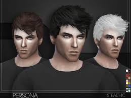 Cheveux sims cheveux femme coiffure et beauté sims 4 contenu personnalisé vêtements femmes vetements mode tendances coiffures. Sims 4 Hairs The Sims Resource Persona Hair Sims 4 Hair Male Sims Hair Sims 4