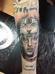 World class tattoo parlor i was proud of myself, naturally, for finding the most perfect tattoo parlor to tell you about, hand of doom on elmwood ave. Woman And Tiger Hood Tattoo By Ferenc Limited Availability At Holy Grail Tattoo Studio Tattoo Studio Headdress Tattoo Salvation Tattoo