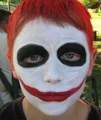 Joker Face Paintings How to face paint an easy joker halloween makeup tutorial. joker face paintings