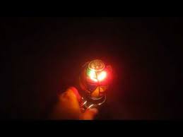 Vintage 25 Watt Ge Stained Glass Light Bulb Youtube