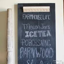Easy 6 foot diy arched chalkboard for under $20! How To Make An Easy Diy Chalkboard Using Scrap Wood Country Design Style