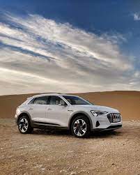 Out In The Desert Outside Abu Dhabi In The 2019 Audi E Tron Do You Like The Electric Suvs Looks Huntingbenjamin Noboringcar Audi E Tron Black Audi Audi